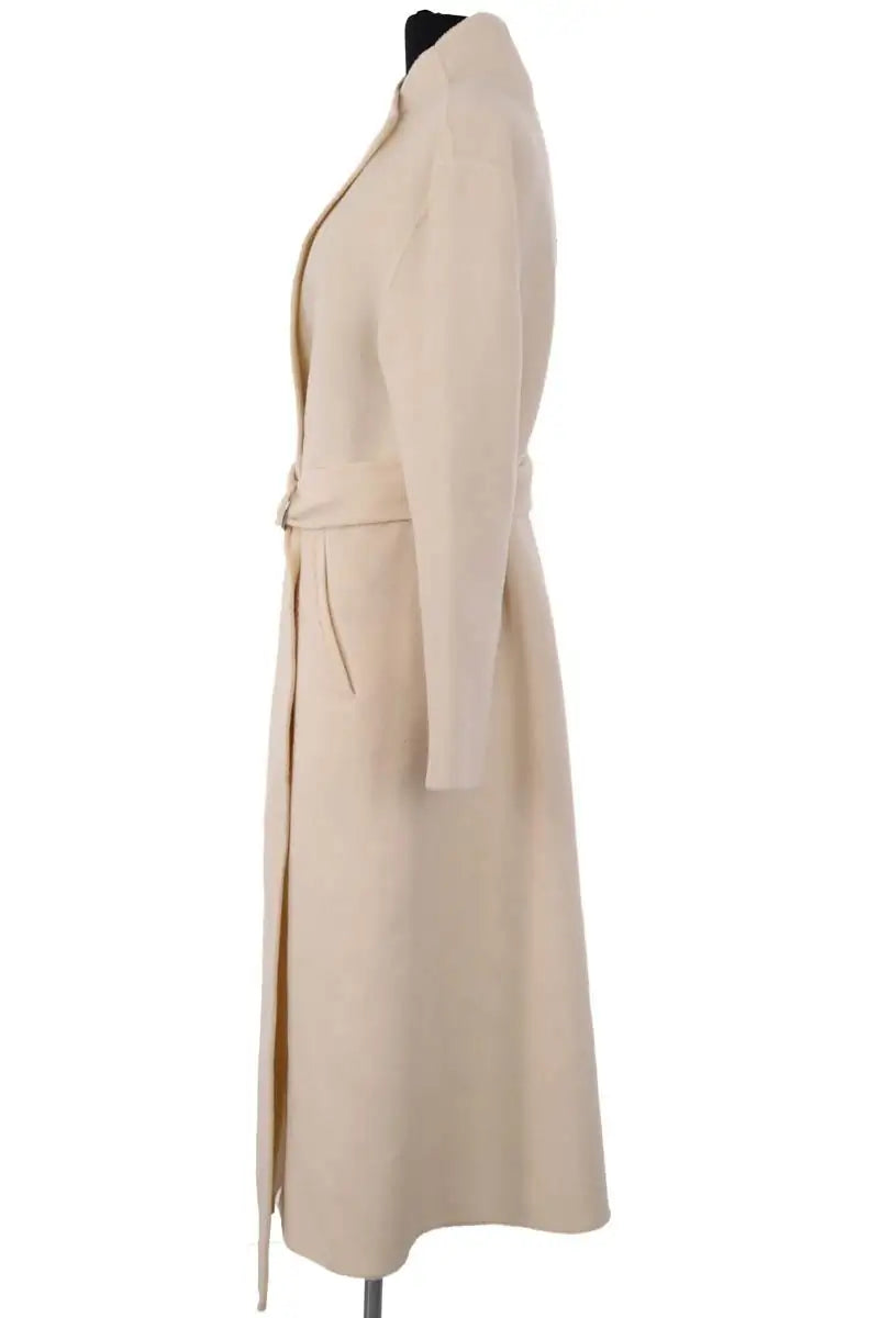 Manteau Maje Ecru en Laine