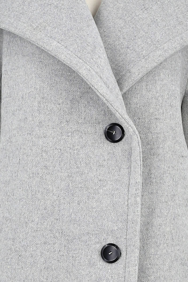 Manteau Maje Gris en Laine