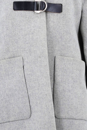 Manteau Maje Gris en Laine