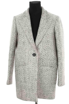 Manteau Maje Gris en Polyester, taille S - Seconde Main