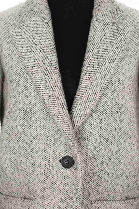 Manteau Maje Gris en Polyester