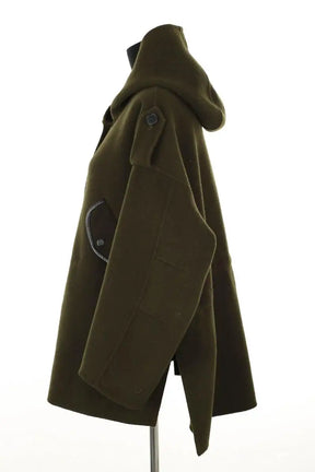 Manteau Maje Kaki en Laine