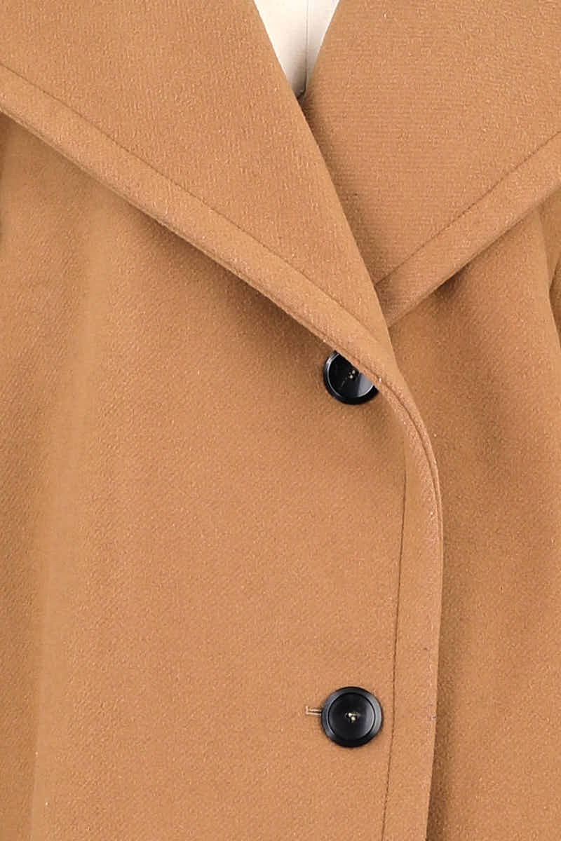 Manteau Maje Marron en Laine