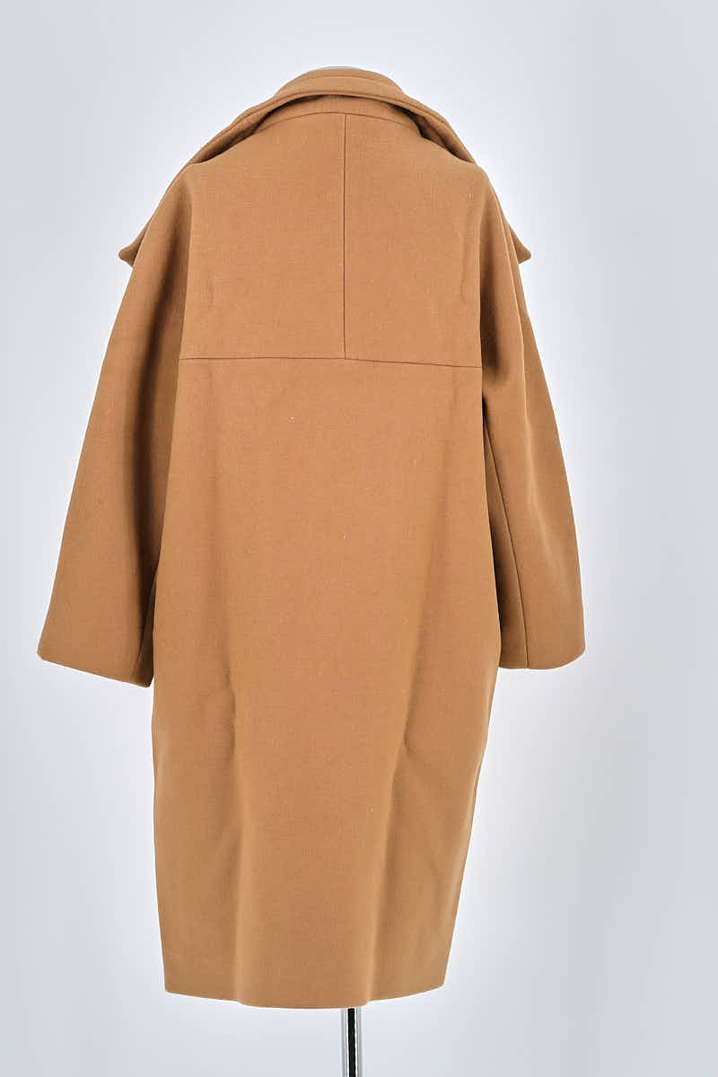 Manteau Maje Marron en Laine