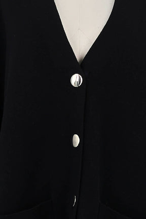 Manteau Maje Noir en Coton