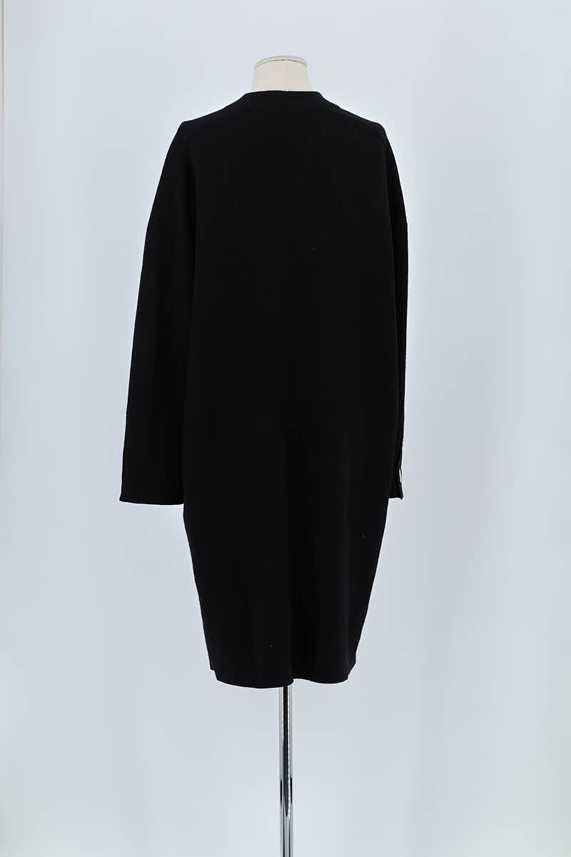 Manteau Maje Noir en Coton