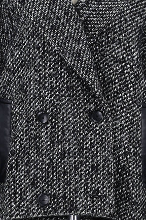Manteau Maje Noir en Laine