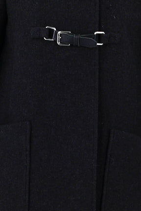 Manteau Maje Noir en Laine