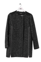 Manteau Maje Noir en Laine, taille S - Seconde Main
