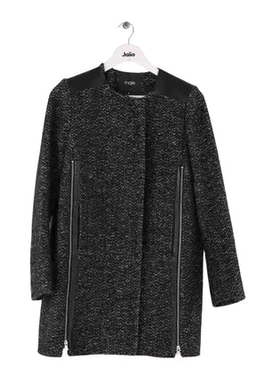 Manteau Maje Noir en Laine, taille S - Seconde Main