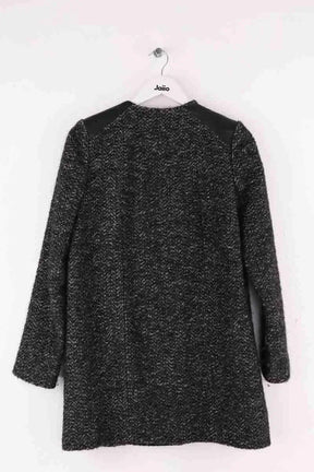 Manteau Maje Noir en Laine
