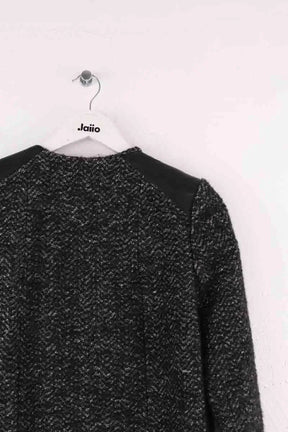 Manteau Maje Noir en Laine