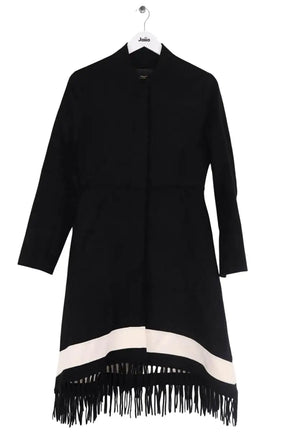 Manteau Maje Noir en Laine, taille S - Seconde Main