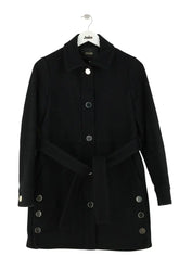 Manteau Maje Noir en Synthétique, taille S - Seconde Main