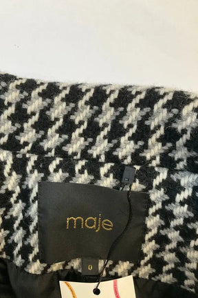 Manteau Maje Noir en Viscose