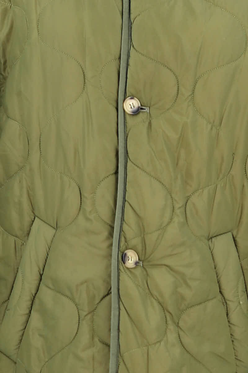 Manteau Maje Vert en Coton