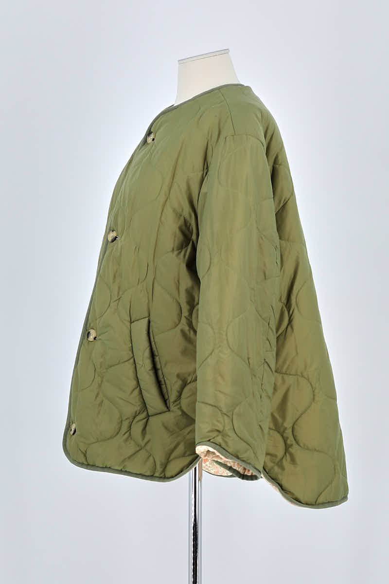 Manteau Maje Vert en Coton