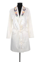 Manteau Manoush Blanc en Synthétique, taille S - Seconde Main