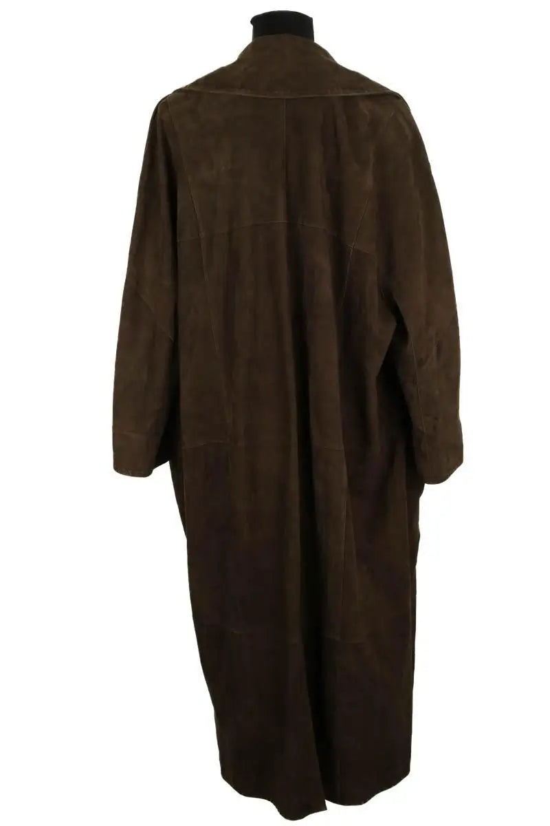 Manteau Marina Rinaldi Marron en Daim