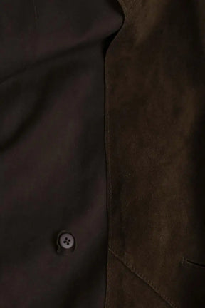 Manteau Marina Rinaldi Marron en Daim