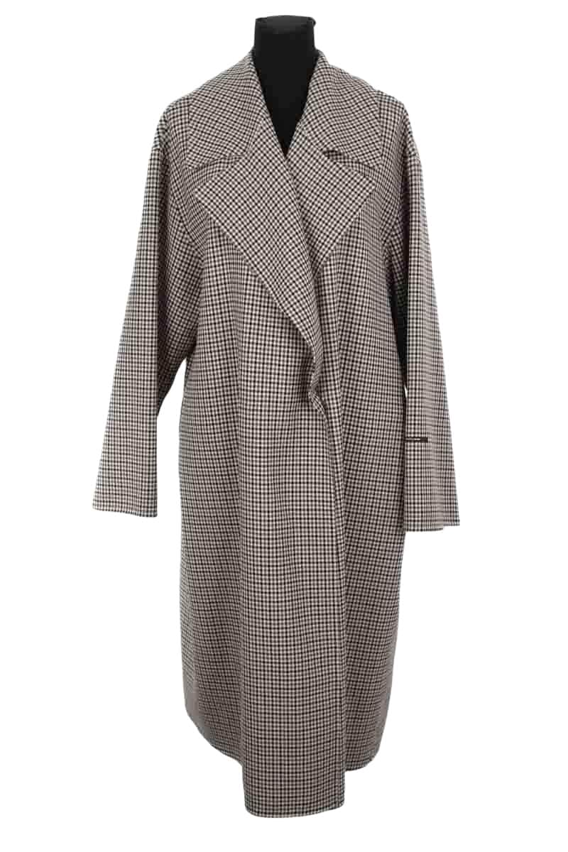 Manteau Marina Rinaldi Marron en Laine, taille XL - Seconde Main