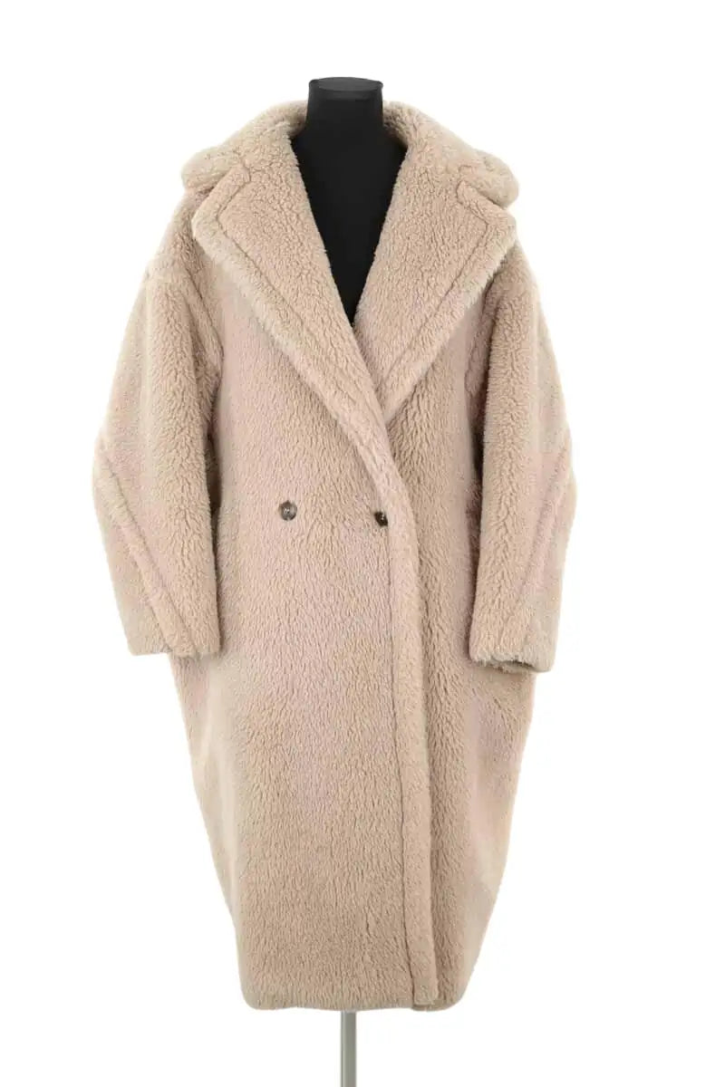Manteau Max Mara Beige en Laine, taille M - Seconde Main