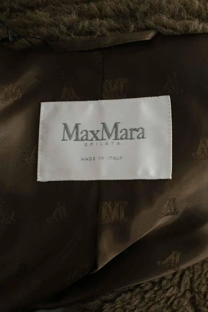 Manteau Max Mara Kaki en Laine