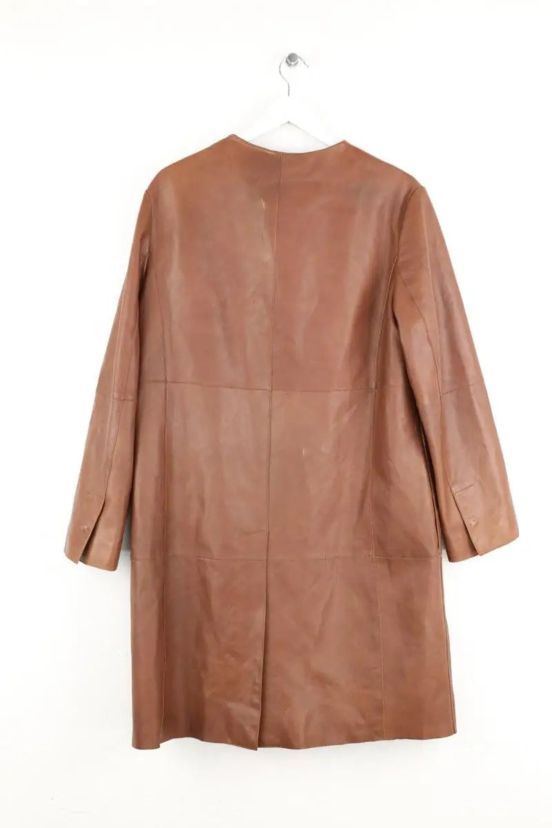 Manteau Max Mara Marron en Cuir