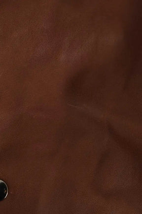 Manteau Max Mara Marron en Cuir