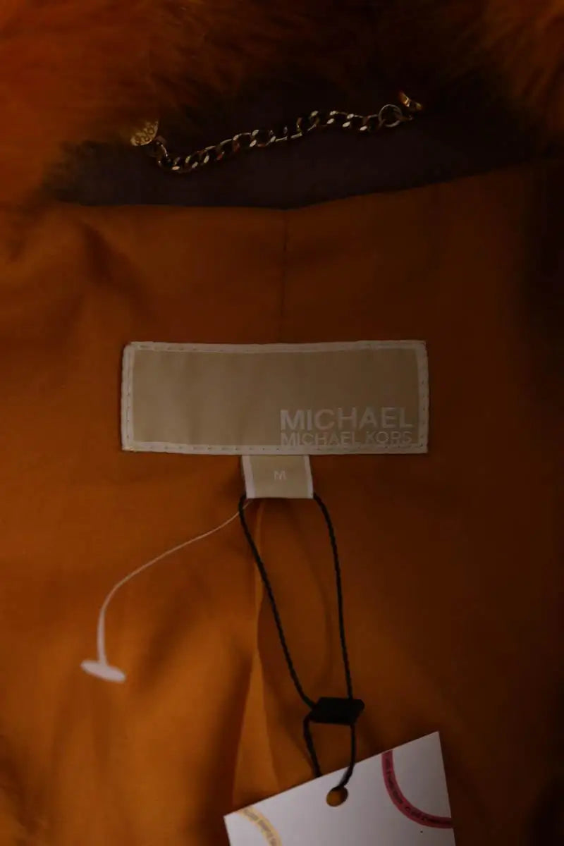 Manteau Michael Kors Orange en Fausse fourrure