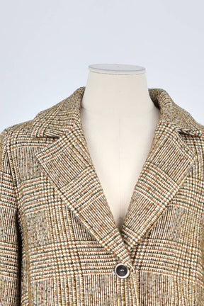 Manteau Momoni Marron en Coton