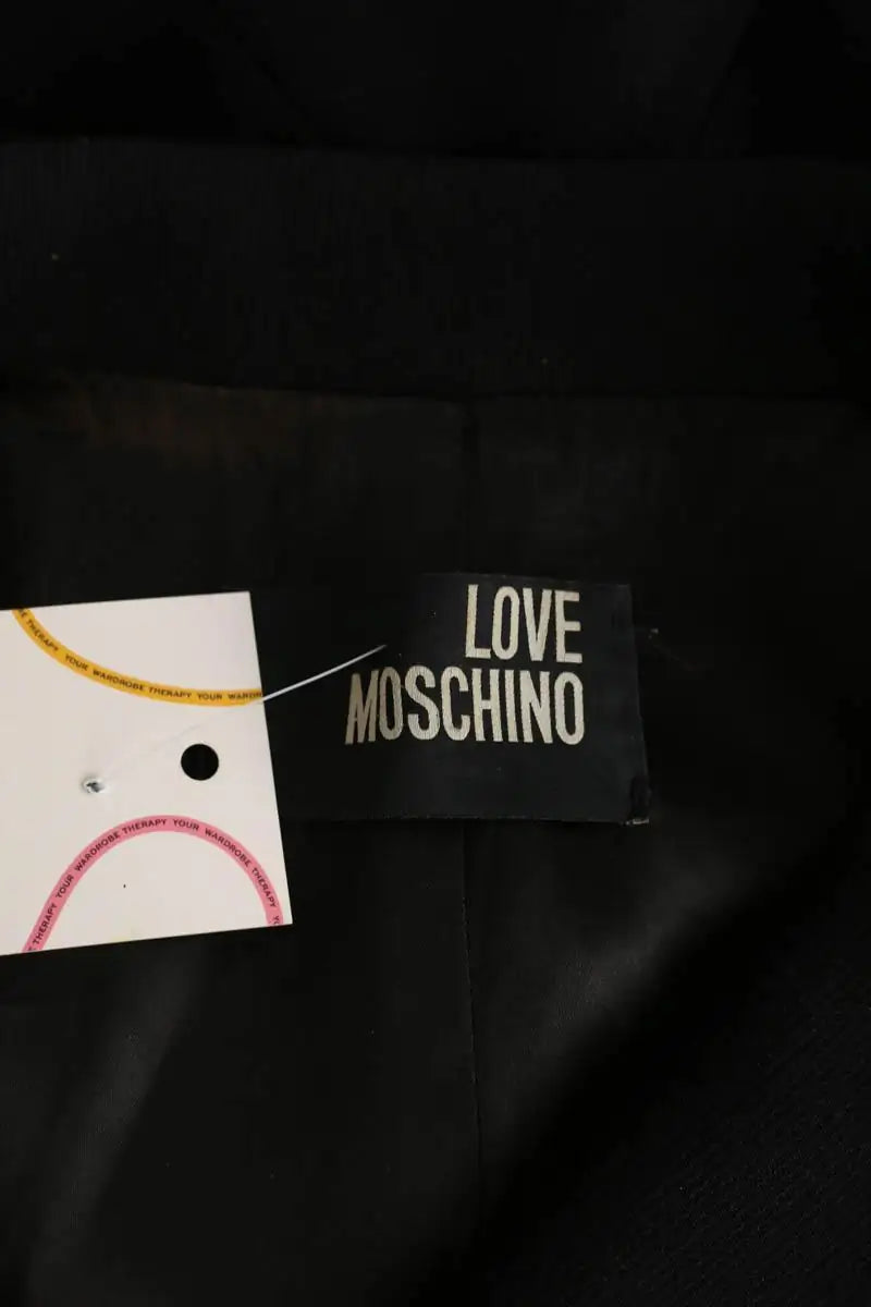 Manteau Moschino Noir en Laine