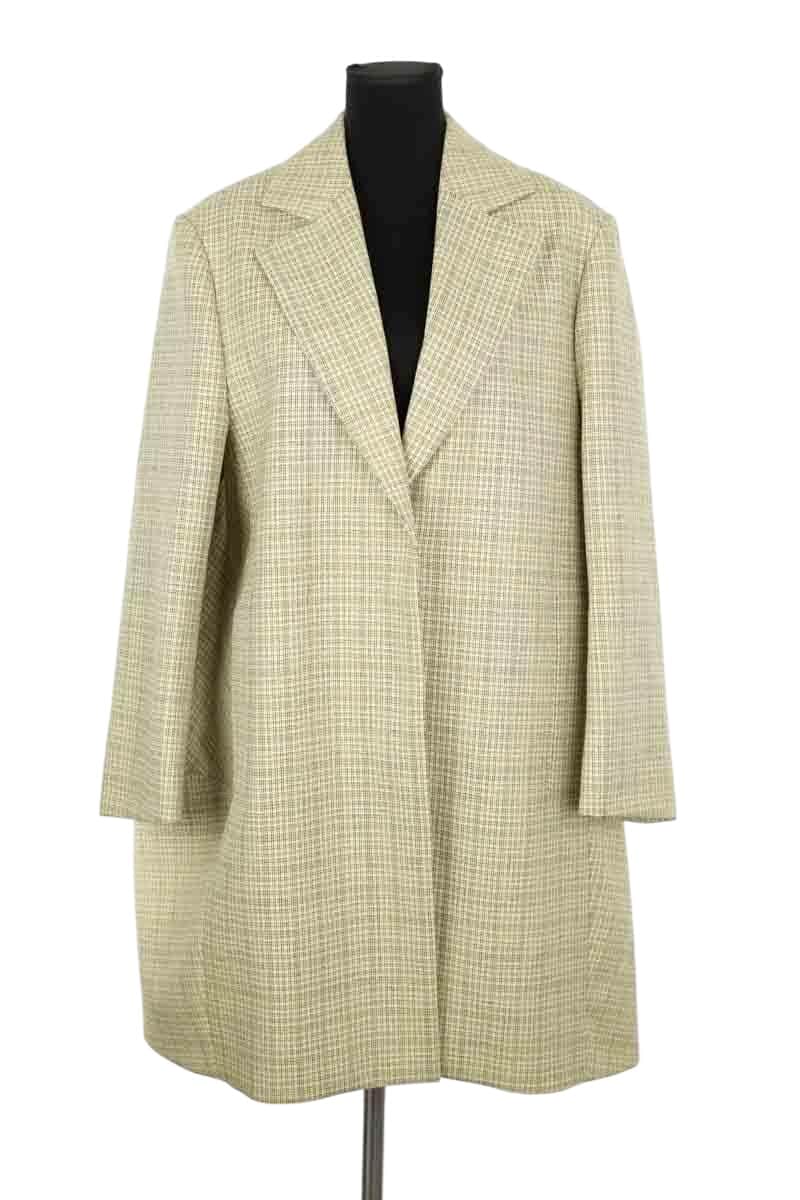 Manteau Nina Ricci Jaune en Laine, taille M - Seconde Main