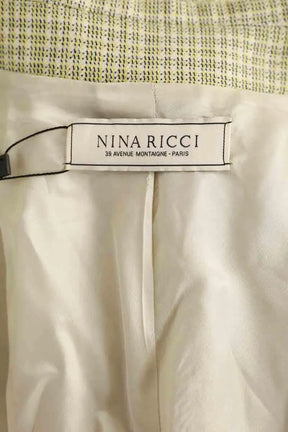 Manteau Nina Ricci Jaune en Laine