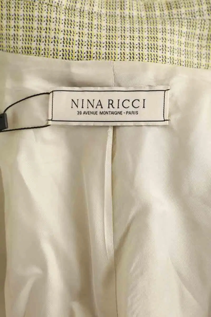 Manteau Nina Ricci Jaune en Laine