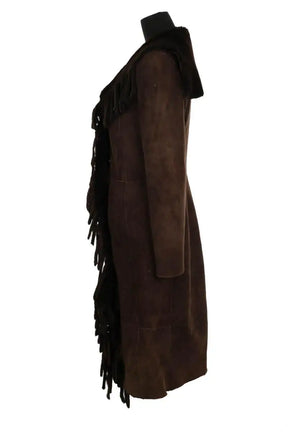 Manteau Other Brand Marron en Daim