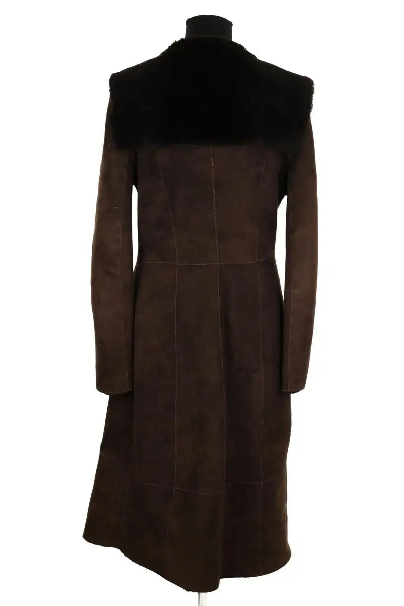 Manteau Other Brand Marron en Daim