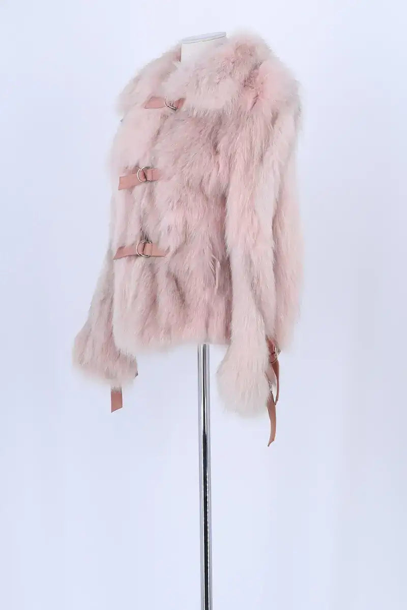Manteau Other Brand Rose en Fausse fourrure