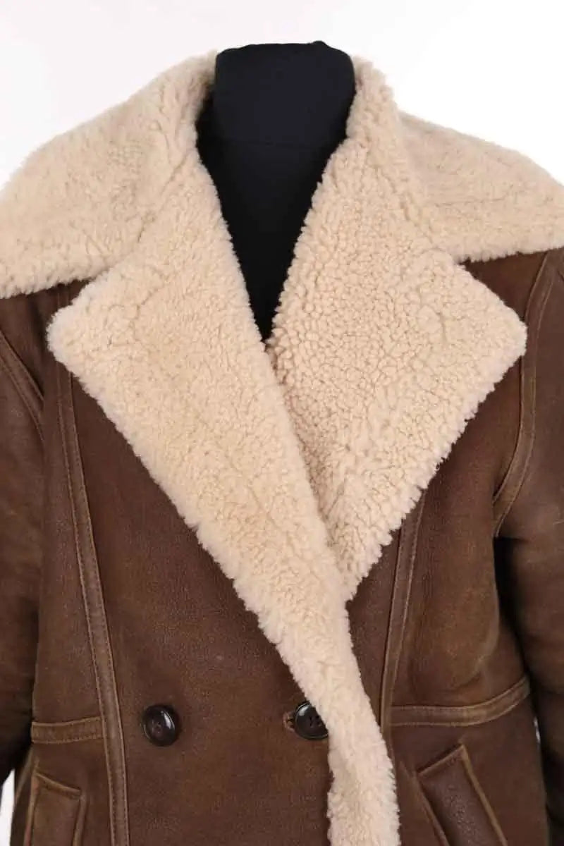 Manteau Pablo Marron en Laine
