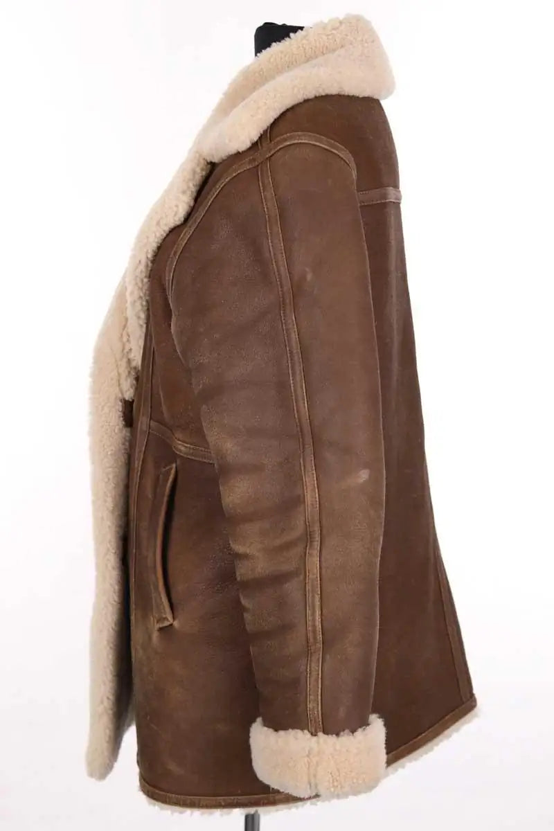 Manteau Pablo Marron en Laine