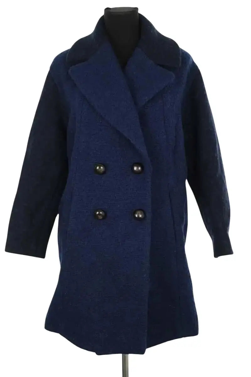 Manteau Paul & Joe Bleu en Laine, taille L - Seconde Main