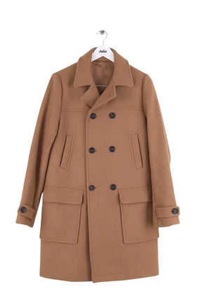 Manteau Paul & Joe Marron en Laine, taille S - Seconde Main