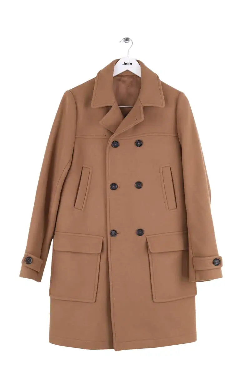 Manteau Paul & Joe Marron en Laine, taille S - Seconde Main