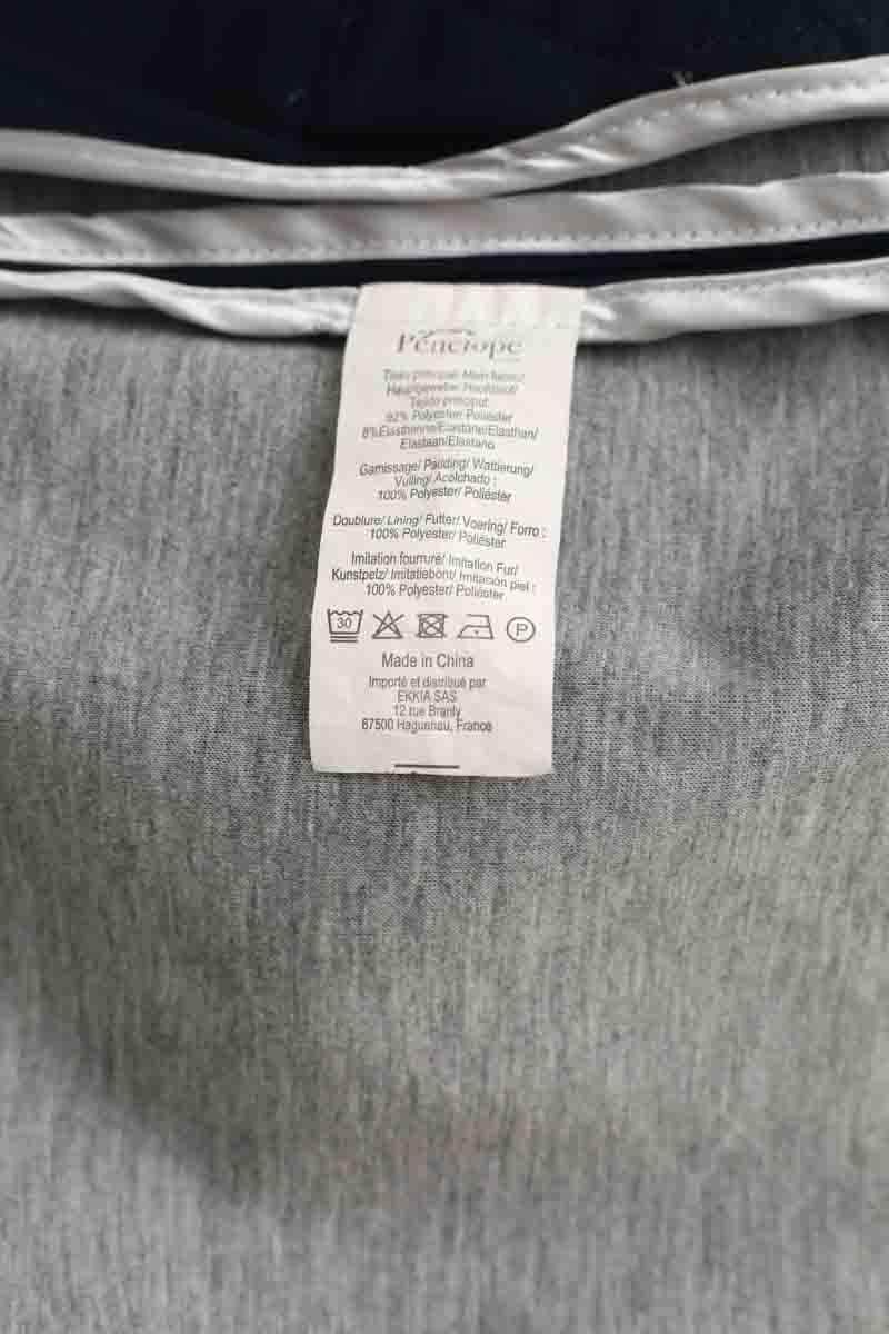 Manteau Pénélope Leprevost Other Brand Marine en Polyester