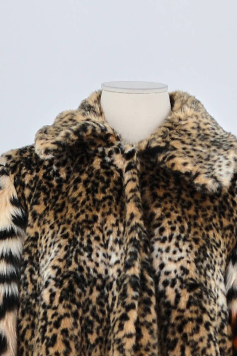 Manteau Pinko Marron en Polyester