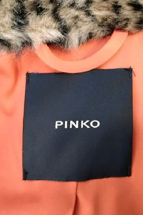 Manteau Pinko Marron en Polyester