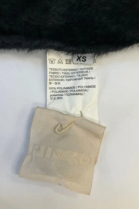 Manteau Pinko Noir en Synthétique