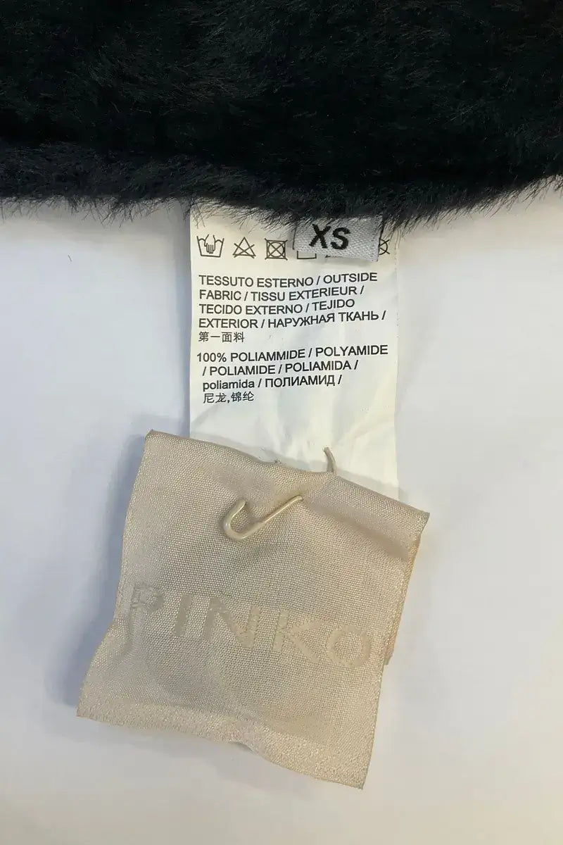 Manteau Pinko Noir en Synthétique