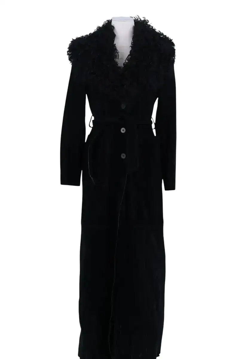 Manteau Plein Sud Noir en Cuir, taille M - Seconde Main