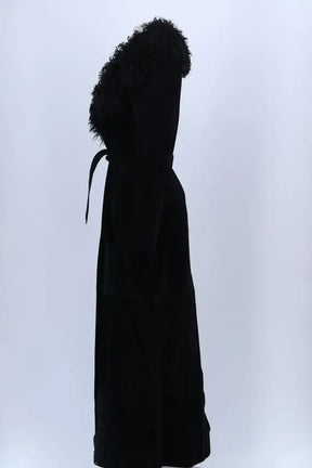 Manteau Plein Sud Noir en Cuir